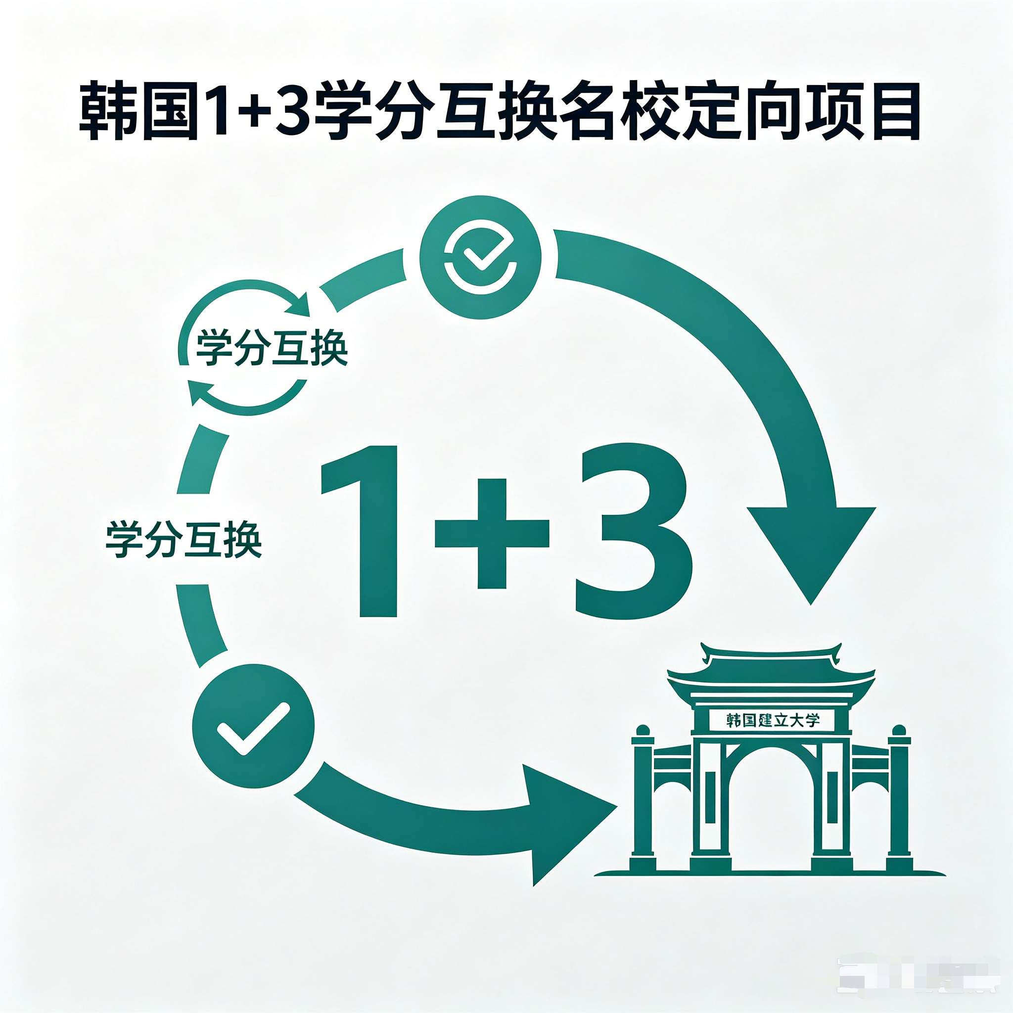 齐齐哈尔韩国留学1+3学分互换项目（名校定向）